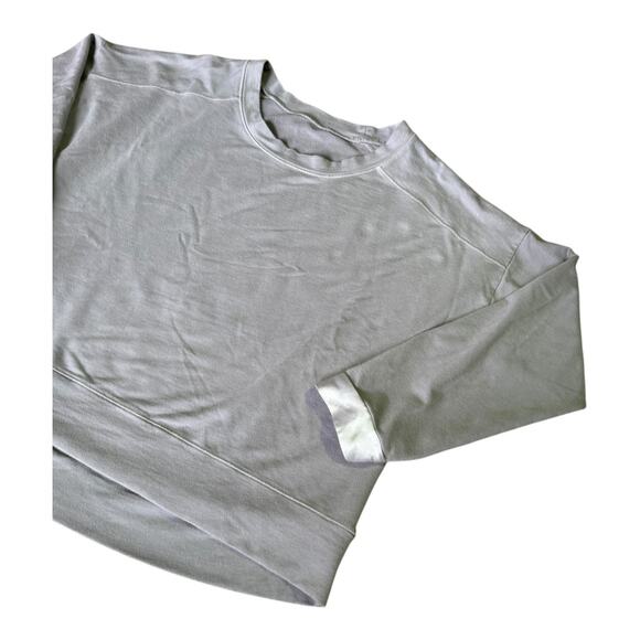 Pj harlow IZZY Sweatshirt silver gray color with satin cuffs size medium - Picture 6 of 16